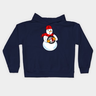 Mechanical Snowman Kids Hoodie